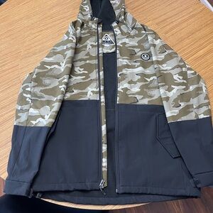Neff Camouflage and Black Jacket